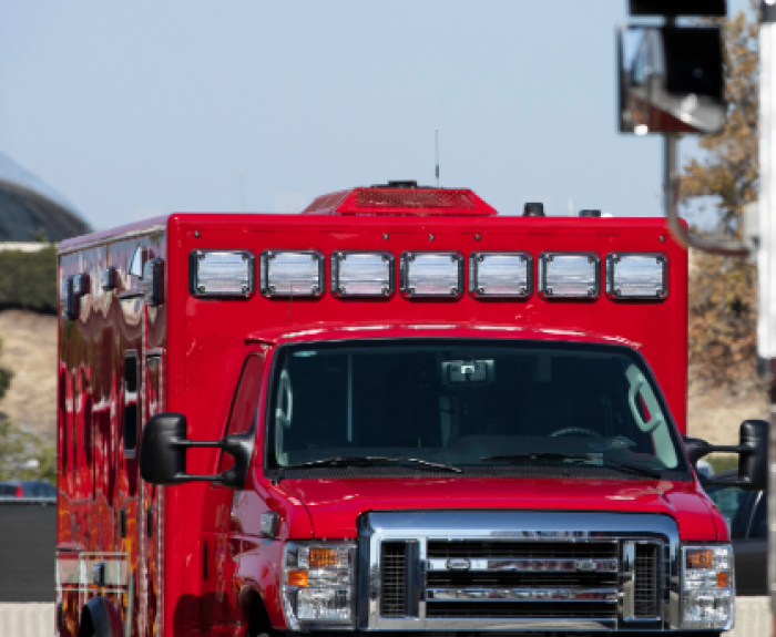 ADOA News Release graphic and fire ambulance image